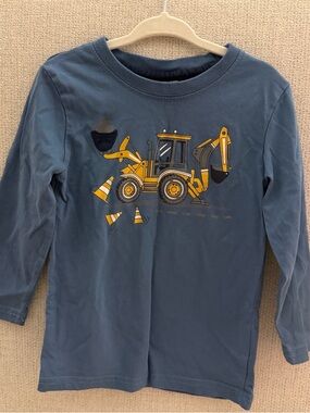 Boys' Long-Sleeve Construction Truck Tee - Blue